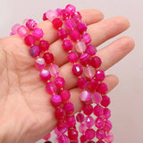 Rose Red Agate Beads 8mm for DIY Jewelry Making