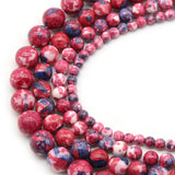 Rose Red Colorful Rain Jaspers Stone Beads 4-12mm 15''