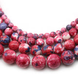 Rose Red Colorful Rain Jaspers Stone Beads 4-12mm 15''