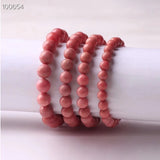 Rhodonite Round Beads Bracelet Crystal Gemstone Stretch 10mm