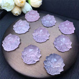 Rose quartz Nine-tailed Fox Gem Carving