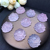 Rose quartz Nine-tailed Fox Gem Carving