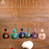 Natural Roses Amethyst Crystal Perfume Essential Pendant For Women