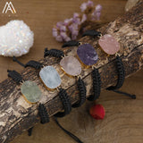 Amethyst Quartz Bracelet Women Boho Crystal Beads Friendship