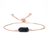 Rough Tourmaline Stone Bead Health Bracelet