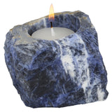 Natural Rough Crystal Stone Candlestick Candle Holder Succulent Plant Pot