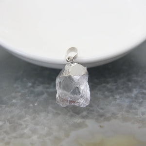 Natural Lemon/Rose Quartzs Crystal Amethysts Stone Nugget Pendants 1pcs