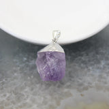 Natural Lemon/Rose Quartzs Crystal Amethysts Stone Nugget Pendants 1pcs