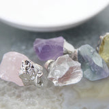 Natural Lemon/Rose Quartzs Crystal Amethysts Stone Nugget Pendants 1pcs