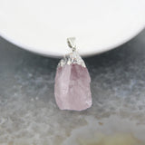 Natural Lemon/Rose Quartzs Crystal Amethysts Stone Nugget Pendants 1pcs