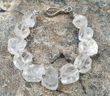 Rough Quartz Stone Beads Bracelet M0097