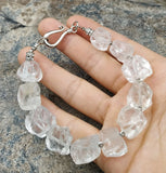 Rough Quartz Stone Beads Bracelet M0097