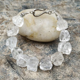Rough Quartz Stone Beads Bracelet M0097