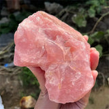 Natural Rough Rose Quartz Crystal, Raw Stone Specimen Reiki Healing
