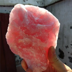Natural Rough Rose Quartz Crystal, Raw Stone Specimen Reiki Healing