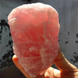 Natural Rough Rose Quartz Crystal, Raw Stone Specimen Reiki Healing