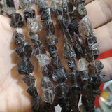 Smoky Quartz Stone Beads Loose Gravel Gemstone Spacer Beads for Jewelry Making