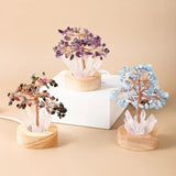 Citrine Crystal Gravel Rock Quartz Pillar Money Lucky Tree Craft