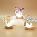 Citrine Crystal Gravel Rock Quartz Pillar Money Lucky Tree Craft