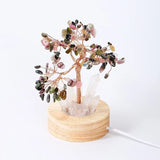 Citrine Crystal Gravel Rock Quartz Pillar Money Lucky Tree Craft