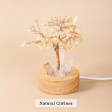 Citrine Crystal Gravel Rock Quartz Pillar Money Lucky Tree Craft