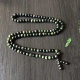 Tibetan Jade Medicine King Stone 108 Buddha Beads Bracelet