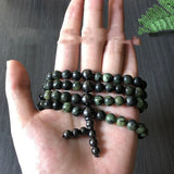 Tibetan Jade Medicine King Stone 108 Buddha Beads Bracelet