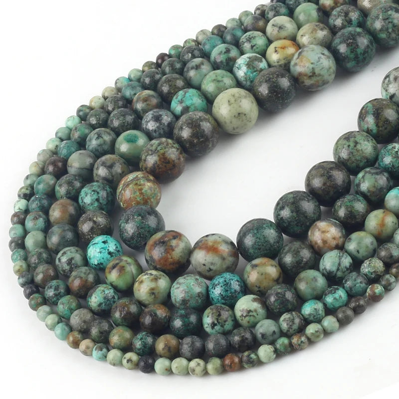 African Turquoise Stones Bead 4-12mm Green Turquoise Beads