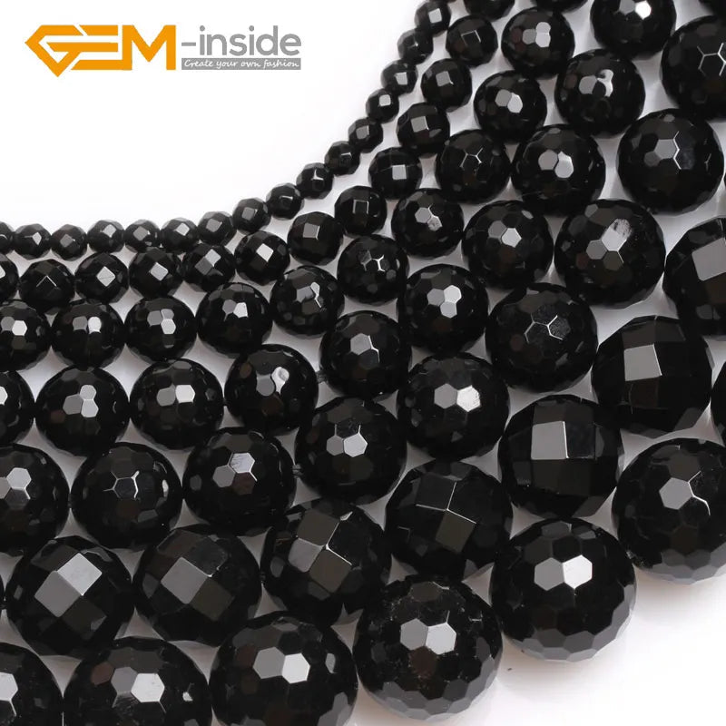 Faceted Agates Beads for Jewelry Making DIY Bracelets Wholesale