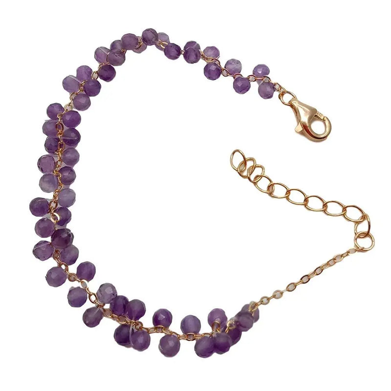 Purple Amethysts Bracelet for Kids