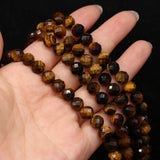 Round Tiger Eye Stone Beads Charm for Jewelry Making 8mm