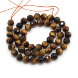 Round Tiger Eye Stone Beads Charm for Jewelry Making 8mm