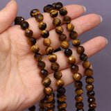 Round Tiger Eye Stone Beads Charm for Jewelry Making 8mm