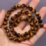 Round Tiger Eye Stone Beads Charm for Jewelry Making 8mm