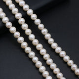 Round Freshwater Pearl Loose Beads DIY Charm Necklace Bracelet Jewelry