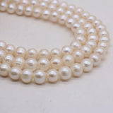Round Freshwater Pearl Loose Beads DIY Charm Necklace Bracelet Jewelry
