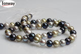 7-8mm Natural Round Freshwater Pearl Beads 15in DIY Jewelry Making