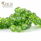 Green Peridot Crystal Stone Beads 4-12mm 15inches