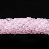 Round Ice Rose Quartz Gemstone Beads 6mm 8mm 10mm Necklace Bracelet DIY Jewelry