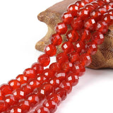 Natural Round Red Agate 64cut Carnelian Gemstone Loose Beads 4 6 8 10mm