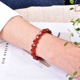 Natural Red Carnelian Bracelet Girls Yoga