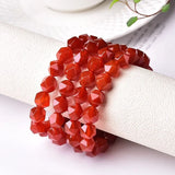 Natural Red Carnelian Bracelet Girls Yoga