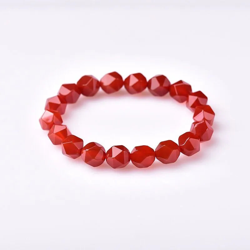Natural Red Carnelian Bracelet Girls Yoga