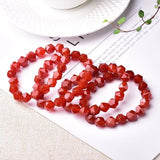 Natural Red Carnelian Bracelet Girls Yoga