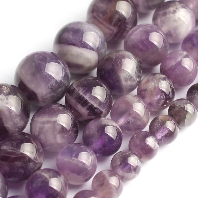 Round Purple Crystal Beads 15.5inch/strand DIY Bracelet