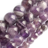 Round Purple Crystal Beads 15.5inch/strand DIY Bracelet