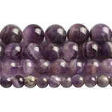 Round Purple Crystal Beads 15.5inch/strand DIY Bracelet