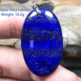 Royal Lapis Lazuli Silver Pendant Jewelry For Women Men