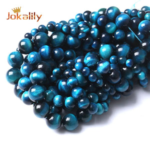 Tiger Eye Stone Beads Round Loose Beads DIY Bracelet Necklace 4-14mm