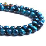 Tiger Eye Stone Beads Round Loose Beads DIY Bracelet Necklace 4-14mm